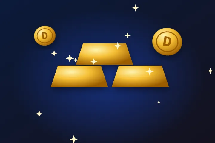 Casino Deloro – złote sztabki i monety jako symbol bonusów i promocji