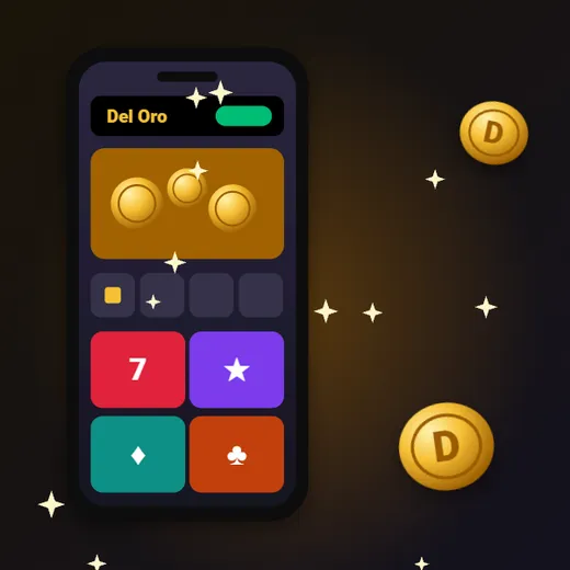 Casino Deloro w telefonie – smartfon z lobby kasyna i kafelkami gier